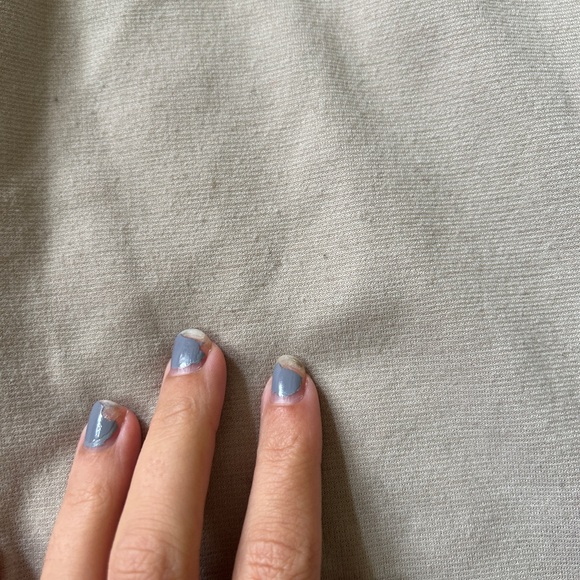 Silence + Noise beige/light taupe fitted dress with black high waist - Picture 5 of 8